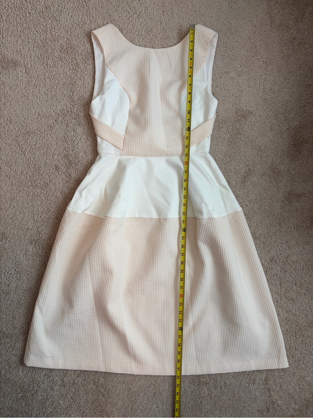 Elliatt Perception Low Back Midi Dress Off White Back Zip Women's Size M - Picture 13 of 15